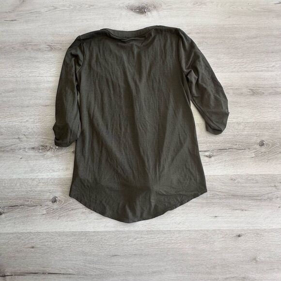 Fortune + Ivy Elaina‎ Tie Front Button Down Knit Top Olive XS STITCH FIX NWT - Picture 5 of 6